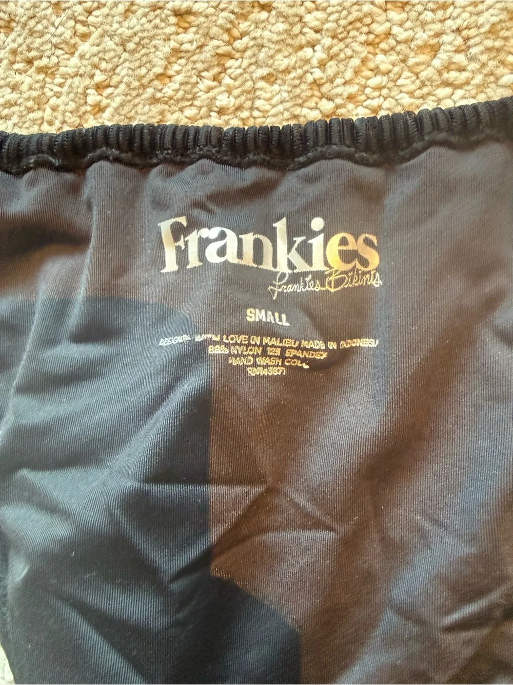 Frankies Bikinis X Revolve Croft One Piece in Black Small